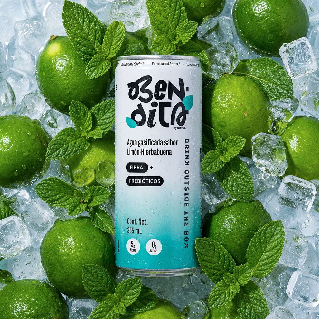 Functional Spritz sabor Limón-Hierbabuena