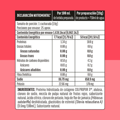 Electrolitos + Colágeno Hidrolizado 500 g